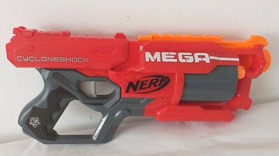 Nerf Mega Cycloneshock N-Strike Gun & 3 Darts, rot, 
