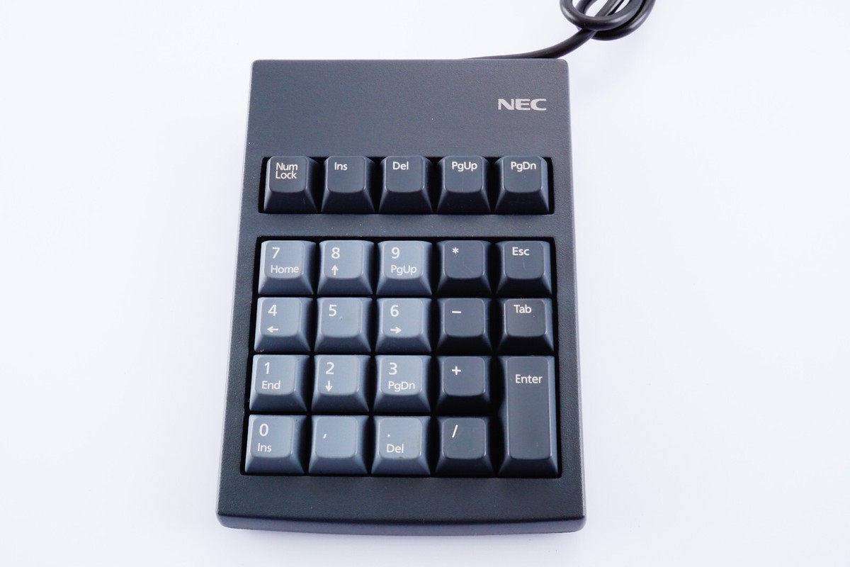 NEAR MINT NEC PK-KB006 Vintage Keyboard Numeric Keypad PS2
