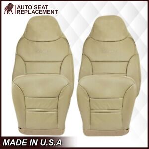2000 2001 Ford Excursion Limited Xlt Leather Seat Covers Tan Choose Bottom Back - 2002 Ford Excursion Leather Seat Replacement