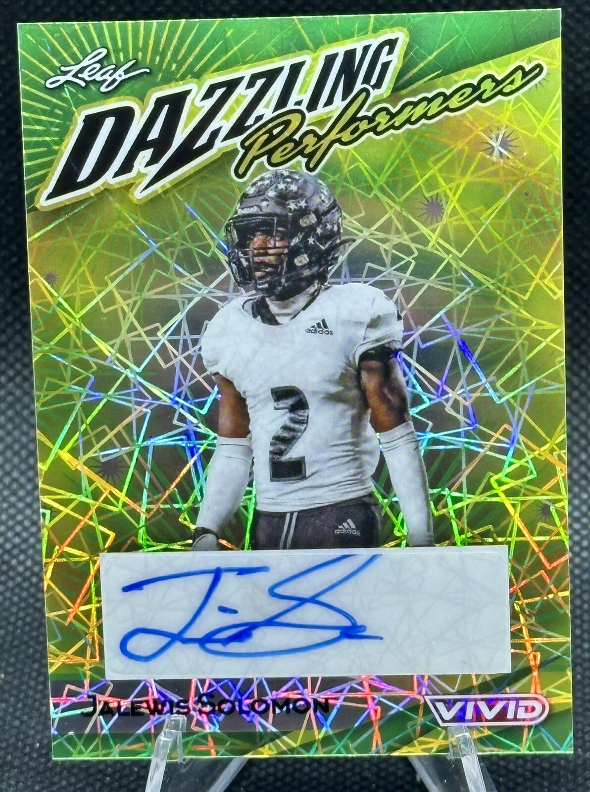 JALEWIS SOLOMON 24 LEAF VIVID 1/1 LASER AUTO DAZZLING PERFORMERS S. CAROLINA