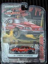 Greenlight 1992 Ford Mustang Gt Drag Car 2024 Las Vegas Convention Raging Bull