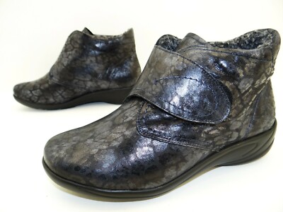 Semler ankle boots boots lined women's shoes leather size 37.5 Blue