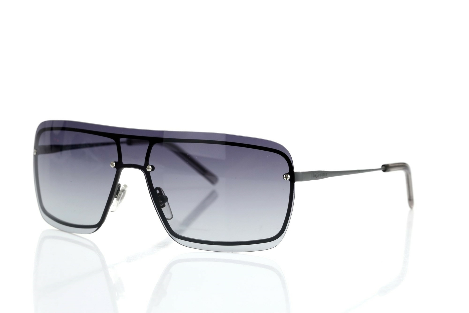 Occhiali da sole Yves Saint Laurent YSL 2308 S rettangolari scudo grigio 99 mm 142558