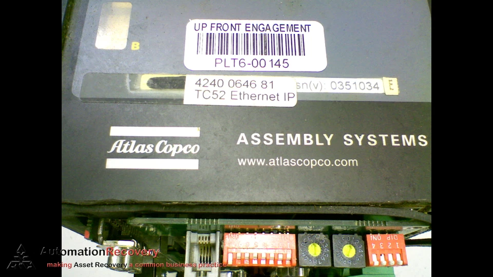 ATLAS COPCO TC52 TIGHTENING CONTROLLER 200-480V 5A 50/60HZ THREE PHASE,  #155072 - Image 2 of 4