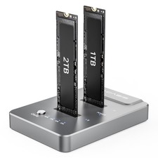 ACASIS NVMe M.2 Duplicator, M.2 ssd cloner Dual-Bay Offline Clone, USB C to N...