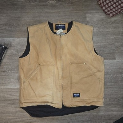 Vintage Walls Blizzard Pruf insulated duck canvas work vest  Size Large Tan