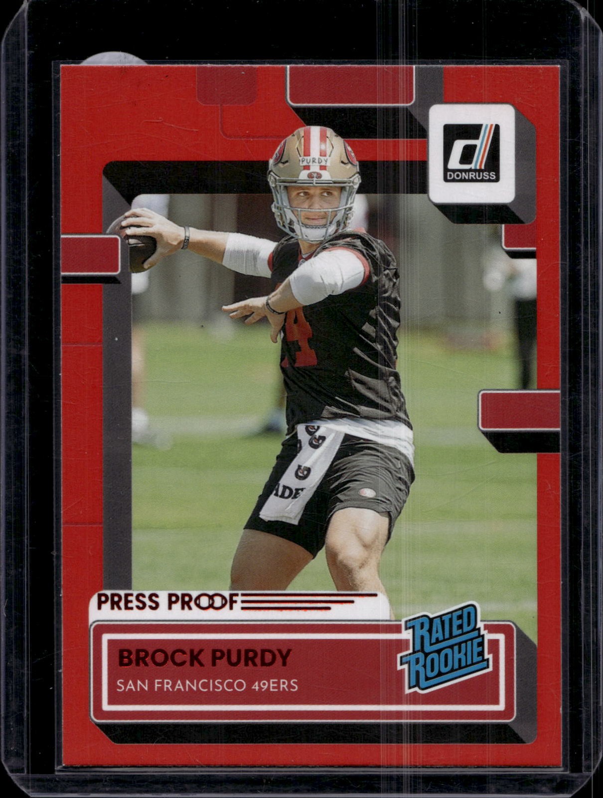 2022 Donruss #374 Brock Purdy Red Press Proof