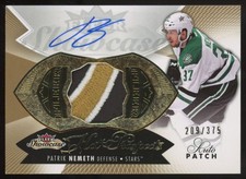 2014-15 Fleer Showcase Hot Prospects Patch Patrik Nemeth RC Auto 209/375 #192 3