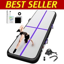 Inflatable Gymnastics Mat - 10ft to 20ft Options with Electric Pump Included