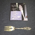 Antique Reed & Barton Love Disarmed Sterling Silver Serving Fork Art Nouveau