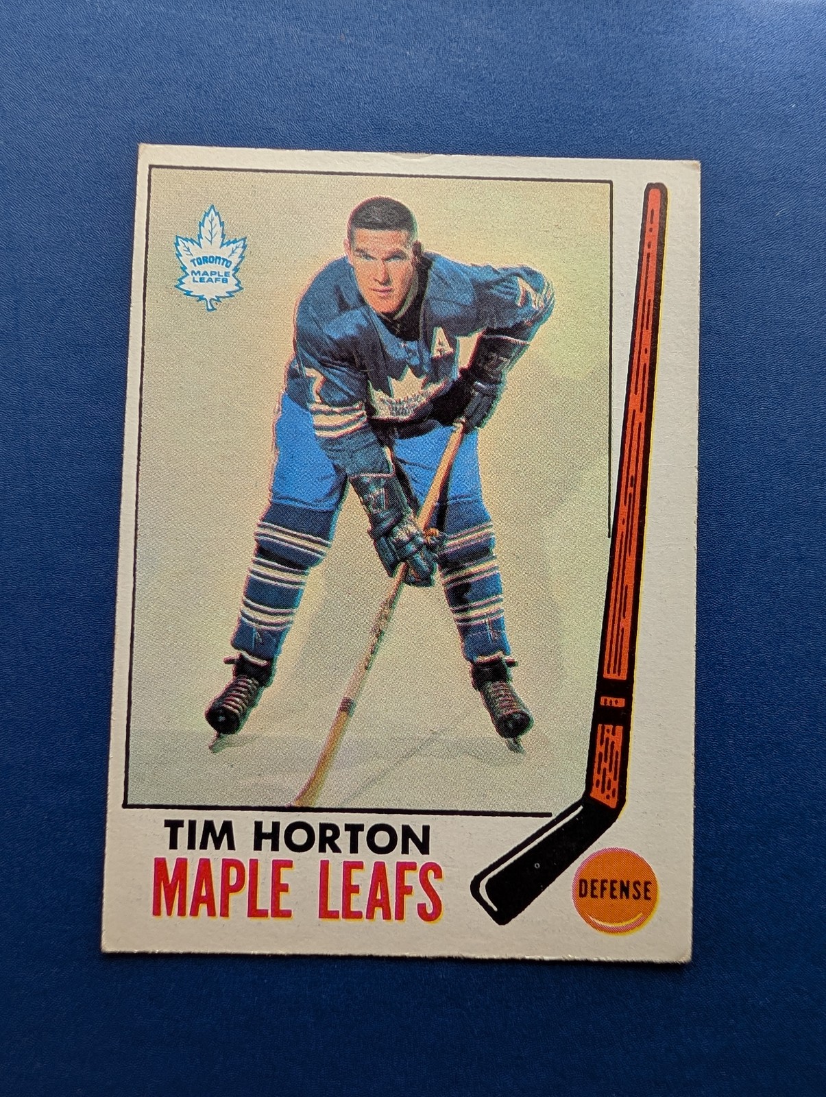 Tim Horton #45 Hockey Cards 1969 Topps trading card — raw and PSA graded price guide