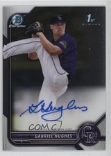 2022 Bowman Draft Chrome Draft Pick Auto Gabriel Hughes #CDA-GH Auto 0p7l