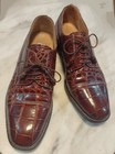 Johnson And Murphy Genuine Alligator Brown Cap-toe Oxford 🐊 Men Dress Shoes 9-M — photo 9