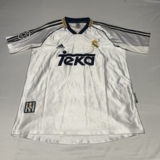 Vintage Adidas Real Madrid 1999-2000 Home Football Shirt Soccer Jersey Men’s XL