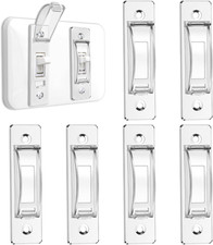 6 Pack Clear Wall Switch Guard Toggle Light Switch Cover Protector