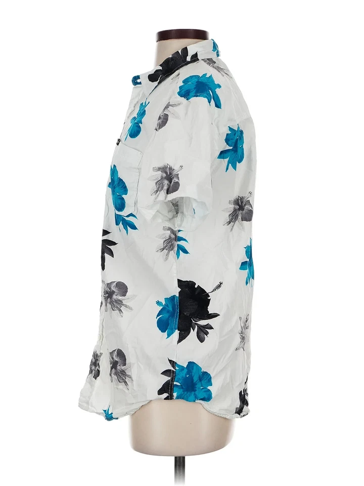 Женская белая рубашка с коротким рукавом на пуговицах Matix S - Изображение 4 из 4