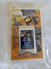 SimpleTech 4-in-One Adapter PC Card SD MMC SM MS SmartMedia Memory Stick New