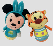 Hallmark Itty Bitty Springtime Mickey and Easter Tigger 4" Plush Stuffed Toys