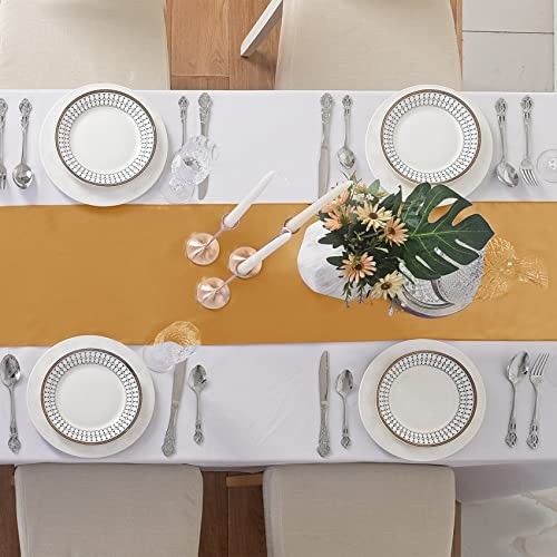 6 Pack Satin Silk Table Runners 12x108