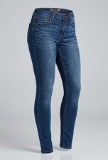 Seven 7 Tummyless High Rise Skinny Blue Women  s Jeans, Size 12,