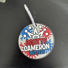 Scotty Cameron 2024 US Open Putting Disc Bag Tag Red White Blue Crown Golf
