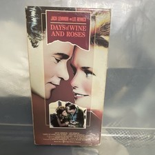 Warner Home Video Days of Wine and Roses VHS Tape Jack Lemmon Drama NTSC