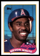 Devon White 1989 Topps #602 Angels MLB READ FREE SHIPPING AutographDen