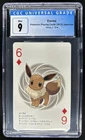 2012 Pokemon Japanese Playing Cards Eevee White Deck 6 of Diamonds CGC 9 MINT