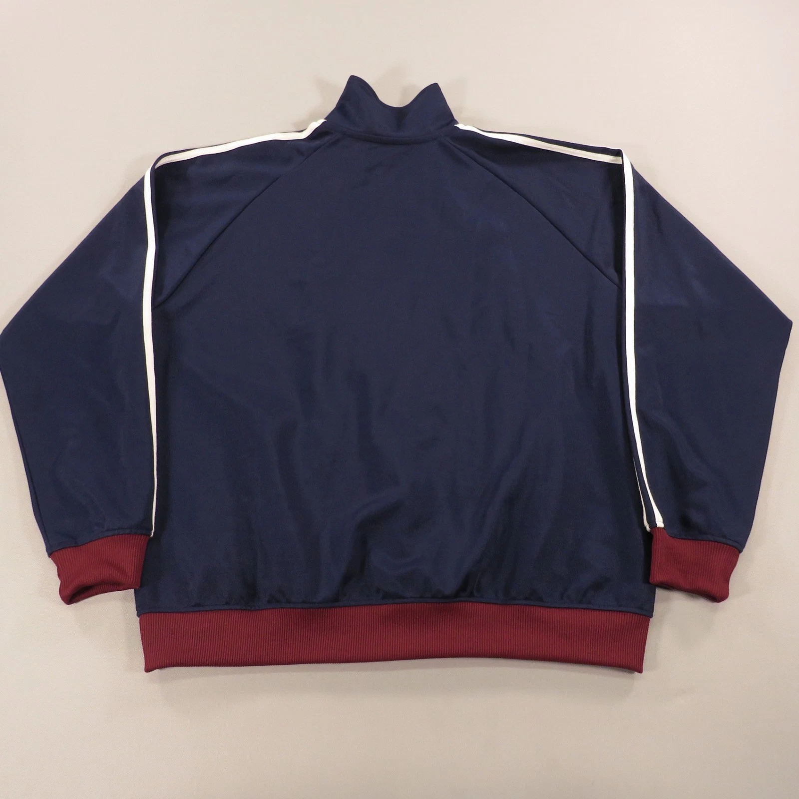 Fred Perry Jacket Men XL Navy Grey Burgundy Full Zip Up Track Bomber Sport Logo image 9