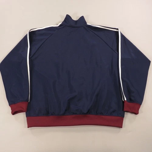 Fred Perry Jacket Men XL Navy Grey Burgundy Full Zip Up Track Bomber Sport Logo image 9