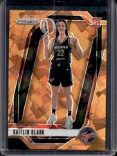 2024 Panini WNBA Prizm Caitlin Clark Orange Ice Rookie RC #145 Fever