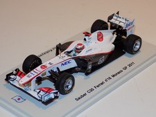 1/43 Spark Sauber C30 Ferrari  car #16 from 2011 Monaco GP of K.Kobayashi SJ005