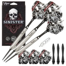 Viper GLD Sinister 95 Tungsten Steel Tip Darts, 25g, Silver