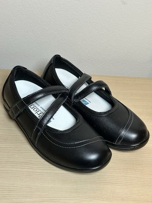 Orthofeet Celina black leather Mary Jane s 8 A Arch Support Cushion Comfort Cute