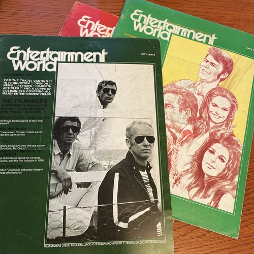 Entertainment World Magazine LOT October November 1969 Steve McQueen COUNTRY