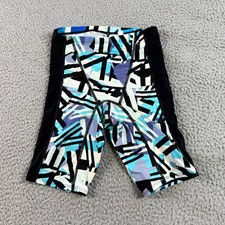 Unbranded Tectonic Blue Mens Size 20 Geometric XtraSleek Spliced Jammer Swimsuit