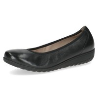Caprice Damen Ballerinas Aus Leder Mit Keilabsatz, Schwarz (Black Nappa), 39 EU