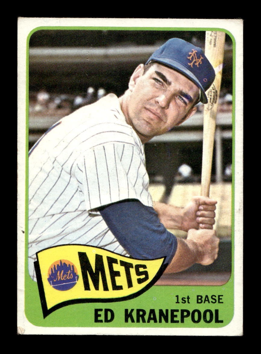 1965 Topps #144 Ed Kranepool Mets VG-EX+ *w8