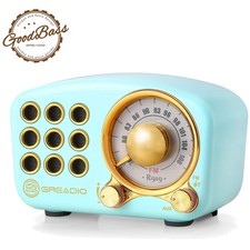 Compact Retro Bluetooth Speaker - Loud Volume, Vintage Style
