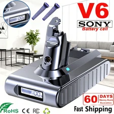 9500mAh Battery For Dyson V6 DC58 Animal DC59 SV03 Battery with LED Display