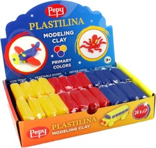 Reusable and Non-Drying Modeling Clay - Primary Colors, 24 Count