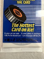 1990-91 Pro Set Hockey Sealed Pack WAYNE GRETZKY SHOWING Kings SEE PICTURES
