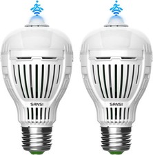 2-packmotion Sensor Led Light Bulb A19 100 Watt Equivalent Energy Efficient13w