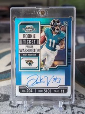 2023 Contenders Optic Parker Washington Rookie Ticket Auto Teal /99