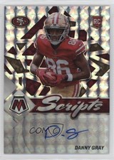 2022 Panini Mosaic Rookie Scripts Danny Gray #RS-DG Auto 0c6