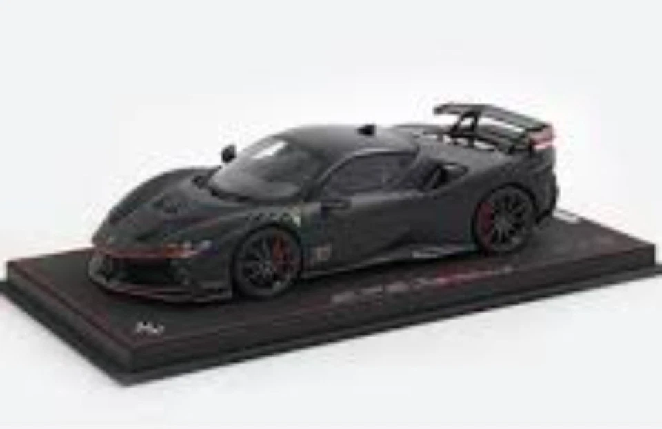 Bbr Ferrari Sf90xx Nero Opaco Leclerc - Immagine 2 di 3