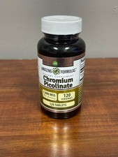 Amazing Formulas Chromium Picolinate 1000mcg Tablets Supplement 120 Ct BB 04/26
