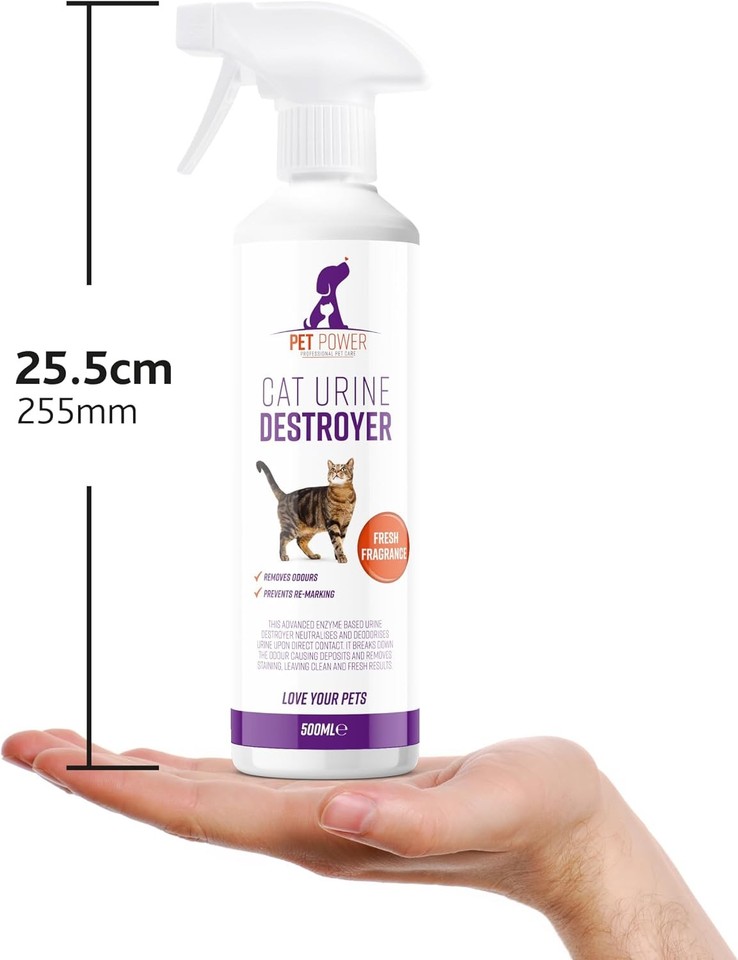 Pet Power Cat Urine Destroyer, Clear, 500 Millilitre | eBay UK