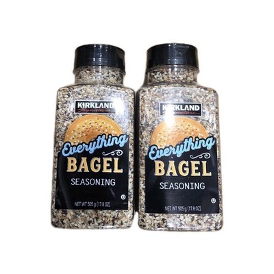 2 Pack Kirkland Signature Everything Bagel Seasoning 17.8 oz Sesame Garlic Onion
