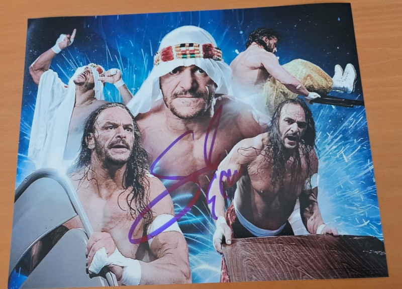 Sabu lot of 3 Signed 8x10 Photo COA ECW WWE autograph